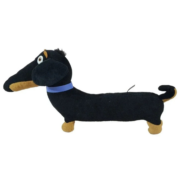 TY The Secret Life of Pets Plush Buddy Dachshund Stuffed Weenie Dog Black 11" - Picture 2 of 4